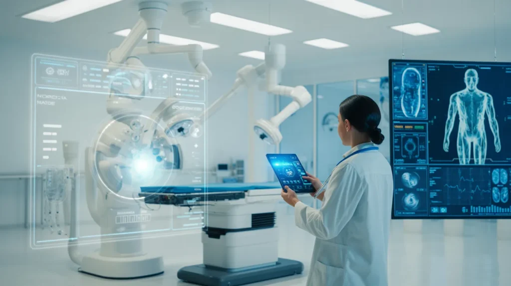 Real-world uses of artificial intelligence in healthcare including diagnosis and monitoring