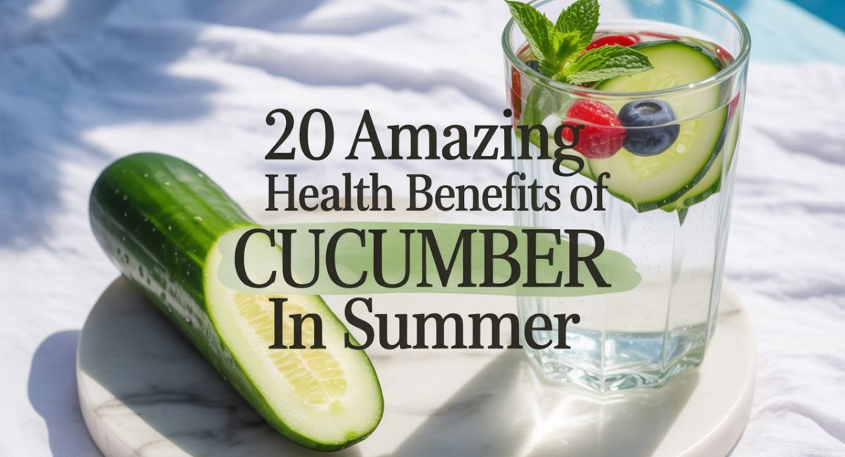 Fresh cucumber slices showing the health benefits of cucumber in summer