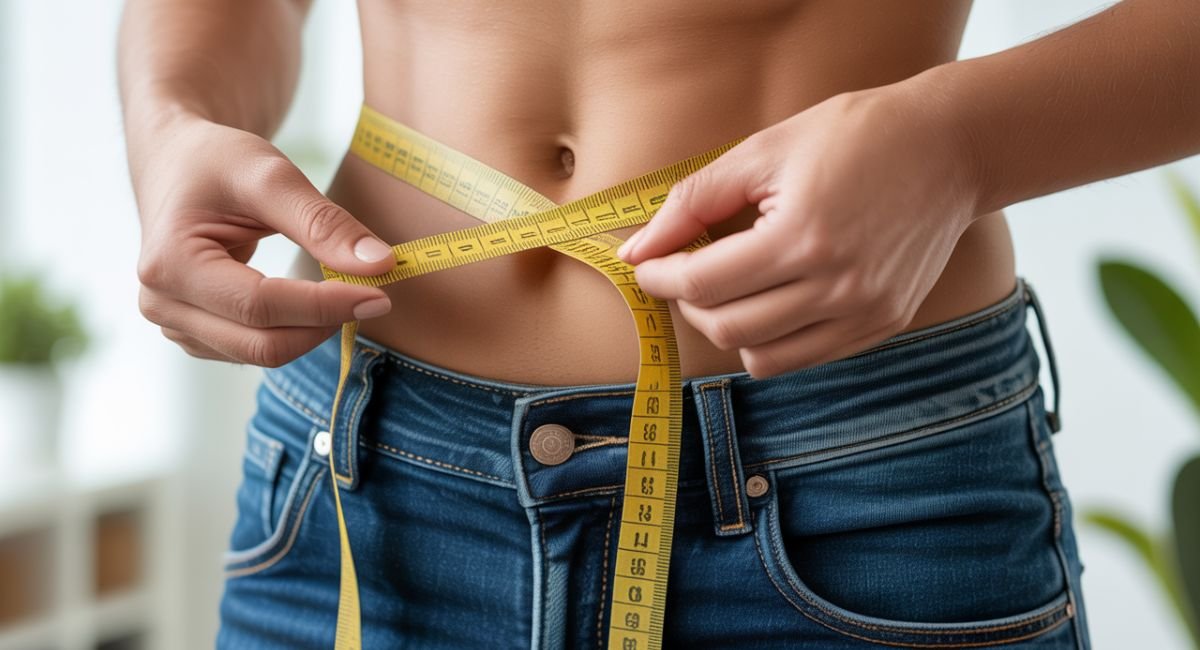 Person walking briskly outdoors for weight loss