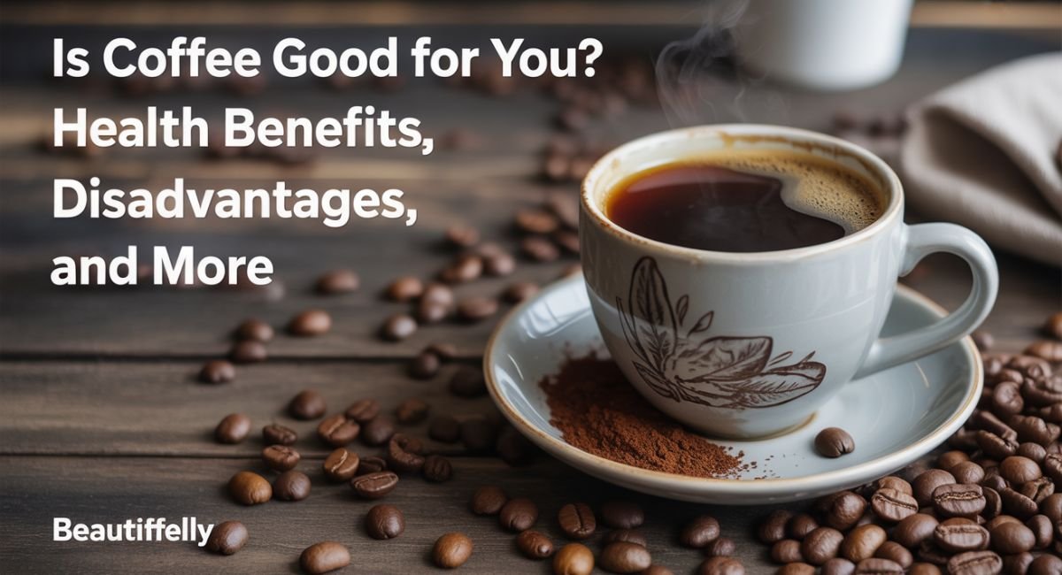 Cup of hot coffee on a wooden table – is coffee good for you and your health