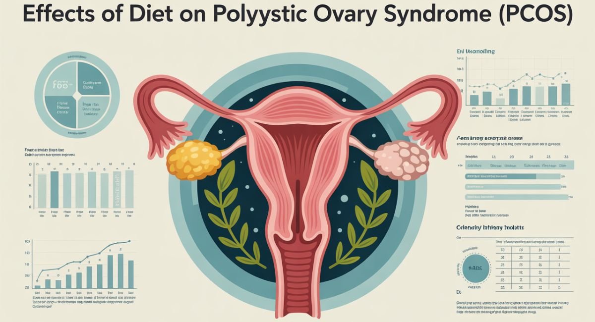 Healthy PCOS diet plate with whole grains, lean protein, and vegetables